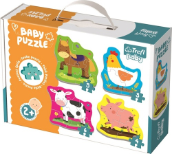 Baby puzzle Zvířata na farmě 4v1