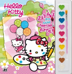 Vymaľovanka s farbami Hello Kitty