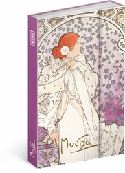 Notes Alfons Mucha Dáma linkovaný