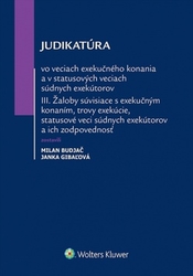 Budjač, Milan - Judikatúra vo veciach exekučného konania