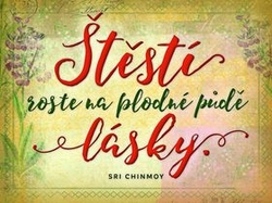 Chinmoy, Sri - Plechová cedulka Štěstí roste