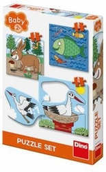 Baby puzzle SET Zvířátka Kde žijí?