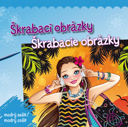 Škrabací obrázky/Škrabacie obrázky modrý sešit/modrý zošit