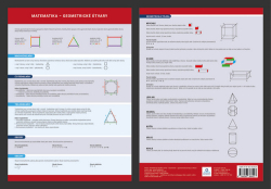 Dolejšová, Jana - Přehledová tabulka učiva Geometrie - geometrické útvary a tělesa