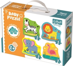 Baby puzzle Zvířata na safari 4v1
