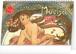 Alfons Mucha 2023 - stolní kalendář