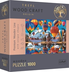 Dřevěné puzzle Barevné balóny 1000 dílků