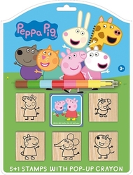 Razítka 5+1 s voskovkou Peppa Pig