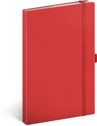 Notes červený tečkovaný 13 × 21 cm