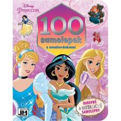 100 samolepek s omalovánkami Disney Princezny