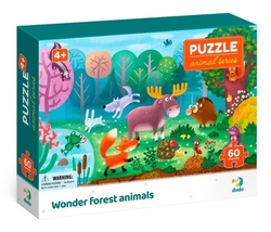 Puzzle Zvířata Podivuhodná lesní zvířata 60 dílků