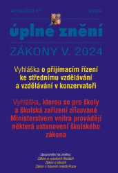 Aktualizace V/1 Vyhláška o přijímacím řízení ke střednímu vzdělávání