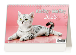 Kočky 2026 - stolní kalendář