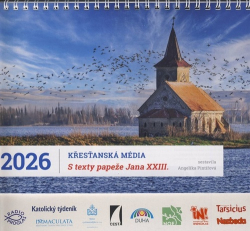 Pintířová, Angelika - Křesťanská média s texty papeže Jana XXIII. stolní kalendář 2026