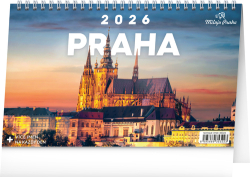 Praha 2026 - stolní kalendář