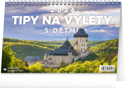 Tipy na výlety s dětmi 2026 - stolní kalendář