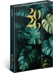 Týdenní magnetický diář 2026 Monstera