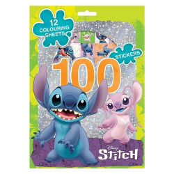 100 samolepek s omalovánkovými listy Lilo &amp; Stitch