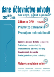 DUO 11-12/2025  – Dane, účtovníctvo, odvody bez chýb, pokút a penále