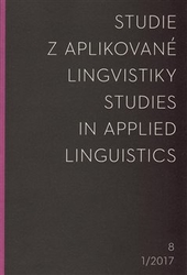 Studie z aplikované lingvistiky 1/2017