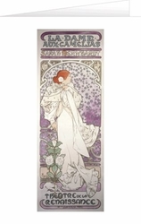 Blahopřání Alfons Mucha – La Dame aux Camélias