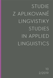 Studie z aplikované lingvistiky 2/2019