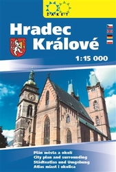 Hradec Králové, knižní plán města 1:15 000