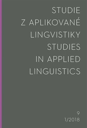 Studie z aplikované lingvistiky 1/2018