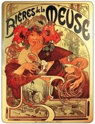 Cedule Alfons Mucha - Bieres