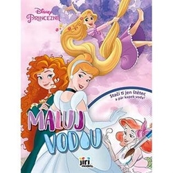 Maluj vodou A4 - Disney Princezny