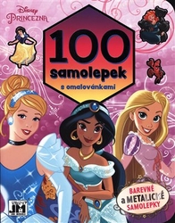 100 samolepek s omalovánkami - Disney Princezny