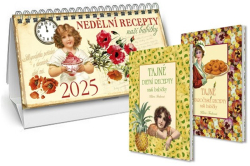 Trnková Klára - Stolní kalendář nedělní menu 2025 + Tajné dietní recepty + Tajné staročeské recepty