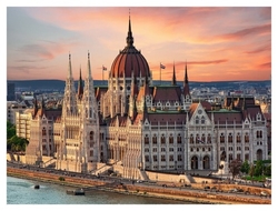 Puzzle Budova parlamentu, Budapešť 500 dílků